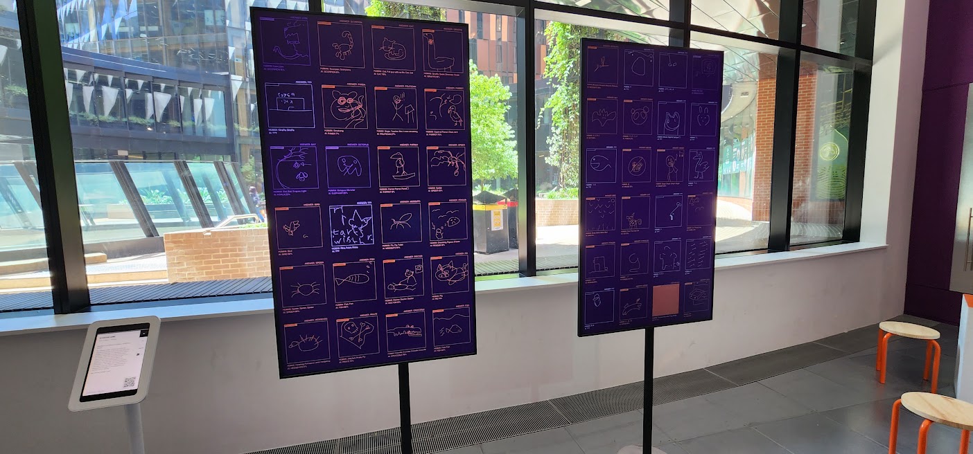 AI drawing analysis display